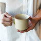[MUG (CUP)] MATTE (SQUARE) WHITE | KYOTO-KIYOMIZU WARE | FUUU