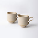 [MUG (CUP)] MATTE (SQUARE) WHITE | KYOTO-KIYOMIZU WARE | FUUU