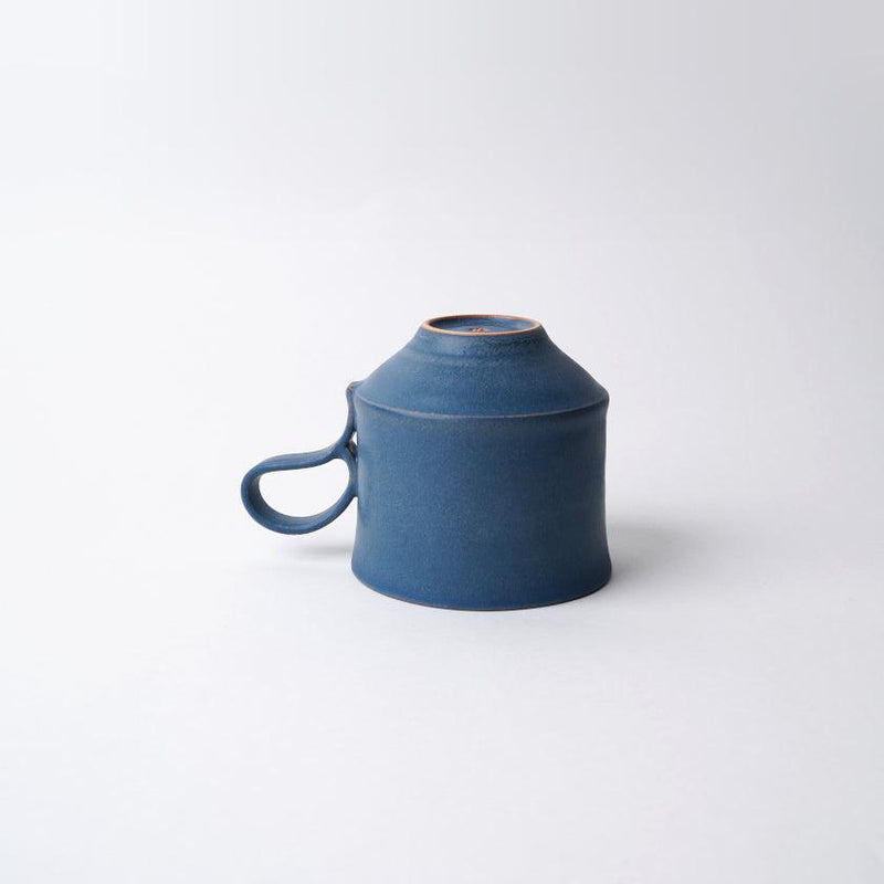 [머그 (컵)] 무광택 (정사각형) 쌍 세트 파란색 | kyoto-kiyomizu ware | 푸우