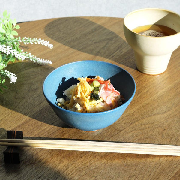 [그릇] 무광택 (m) 파란색 | kyoto-kiyomizu ware | 푸우