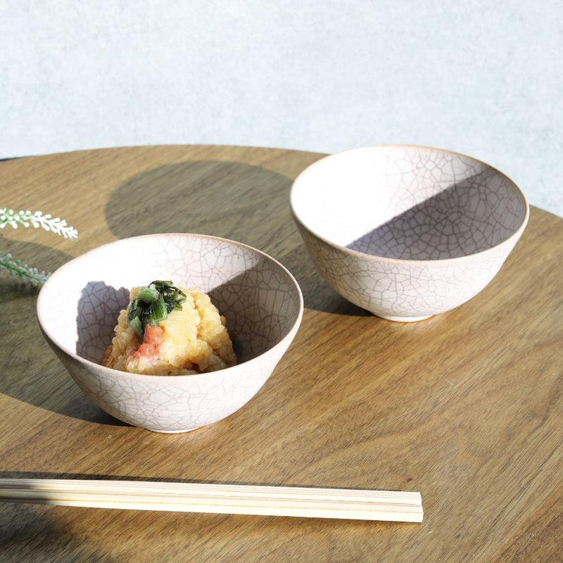 [그릇] Hibiki (M) 빨간 쌍 세트 | kyoto-kiyomizu ware | 푸우