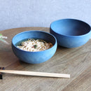 [BOWL] MATTE (M) BLUE PAIR SET | KYOTO-KIYOMIZU WARE | FUUU