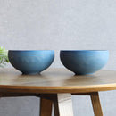 [BOWL] MATTE (M) BLUE PAIR SET | KYOTO-KIYOMIZU WARE | FUUU