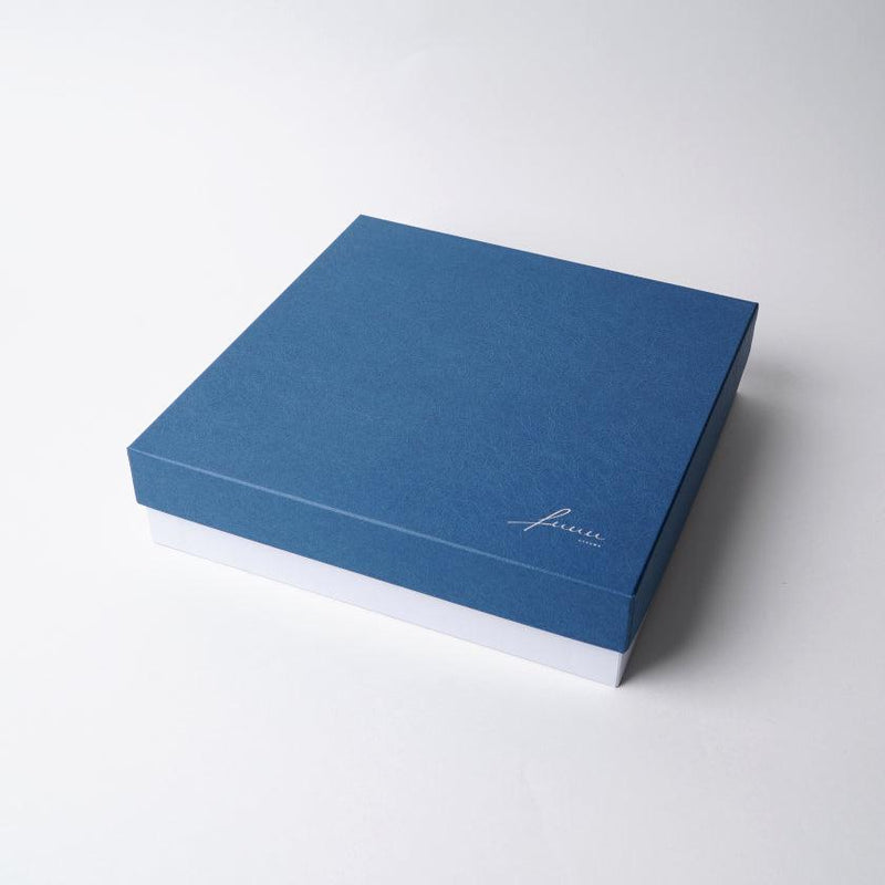[จาน] แผ่นขอบด้านหลัง (M) สีน้ำเงิน | Kyoto-Kiyomizu Ware | ฟูวู