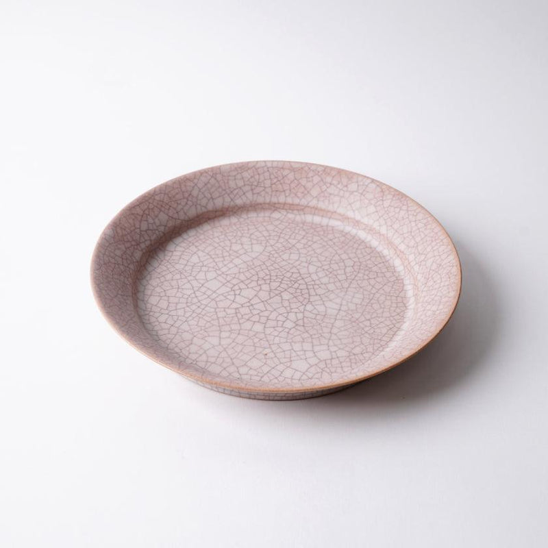 [접시] Hibiki Rim 플레이트 라운드 (M) 빨간색 | kyoto-kiyomizu ware | 푸우