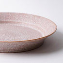 [DISH] HIBIKI RIM PLATE ROUND (M) RED | KYOTO-KIYOMIZU WARE | FUUU