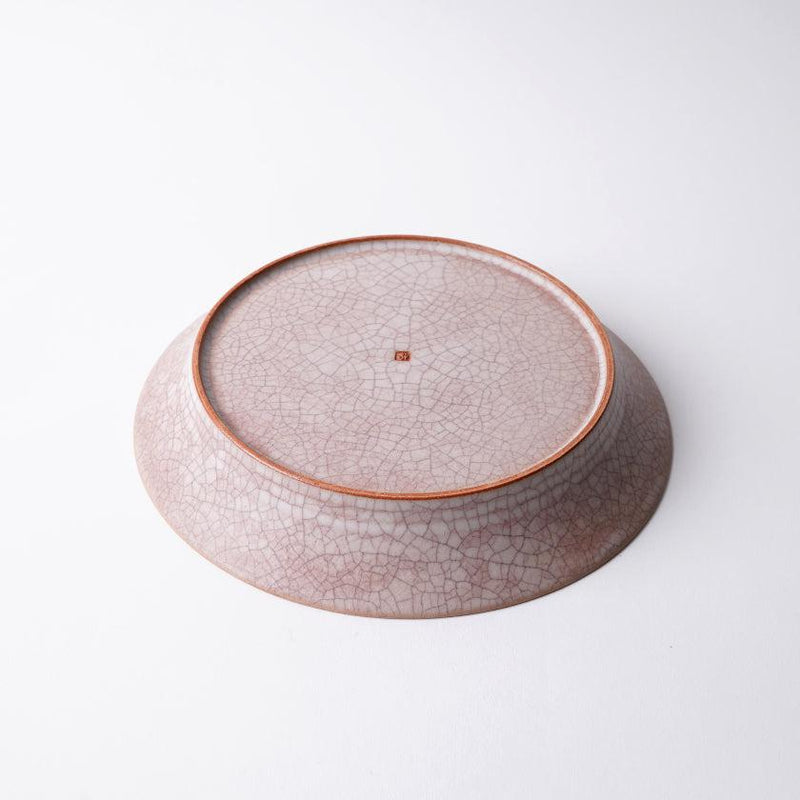 [접시] Hibiki Rim 플레이트 라운드 (M) 빨간색 | kyoto-kiyomizu ware | 푸우