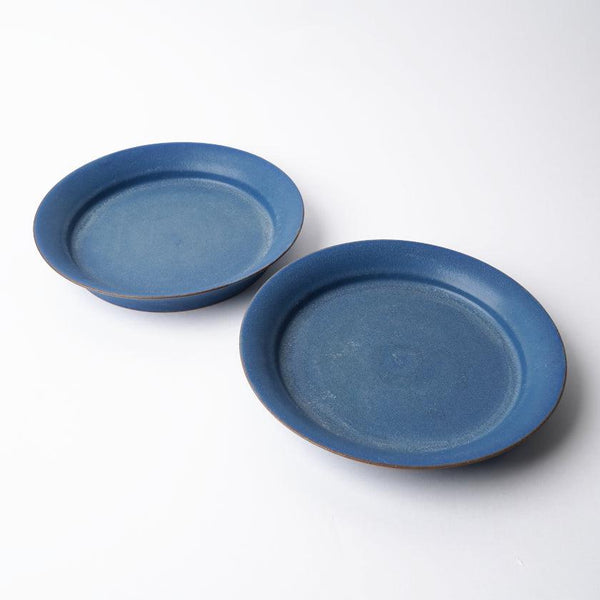 [菜]磨砂輪板圓形（m）藍對套件|京都 - 基約米祖|富烏