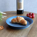 [접시] 매트 림 플레이트 라운드 (M) 파란색 쌍 세트 | kyoto-kiyomizu ware | 푸우