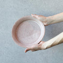 [DISH] HIBIKI RIM PLATE ROUND (M) RED PAIR SET | KYOTO-KIYOMIZU WARE | FUUU