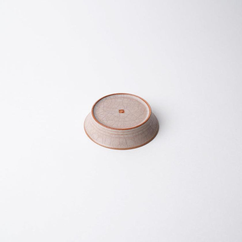 [작은 접시] Hibiki 림 플레이트 라운드 (SS) 빨간색 | kyoto-kiyomizu ware | 푸우