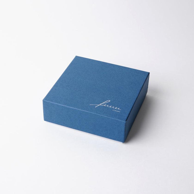 [จานเล็ก] แผ่นขอบด้านหลัง (SS) ชุดสีน้ำเงิน Kyoto-Kiyomizu Ware | ฟูวู