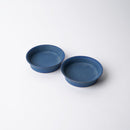 [SMALL DISH] MATTE RIM PLATE ROUND (SS) BLUE PAIR SET | KYOTO-KIYOMIZU WARE | FUUU