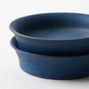 [SMALL DISH] MATTE RIM PLATE ROUND (SS) BLUE PAIR SET | KYOTO-KIYOMIZU WARE | FUUU