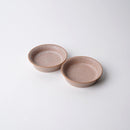 [SMALL DISH] HIBIKI RIM PLATE ROUND (SS) RED PAIR SET | KYOTO-KIYOMIZU WARE | FUUU