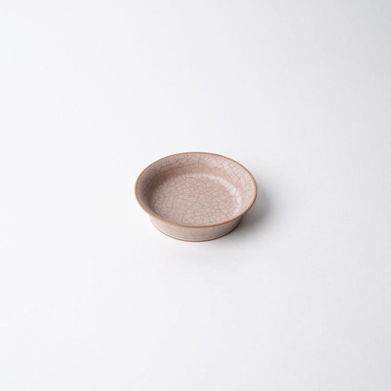 [작은 접시] Hibiki Rim 플레이트 라운드 (SS) 빨간 쌍 세트 | kyoto-kiyomizu ware | 푸우