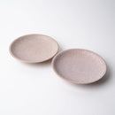 [DISH] HIBIKI PLATE ROUND (S) RED PAIR SET | KYOTO-KIYOMIZU WARE | FUUU