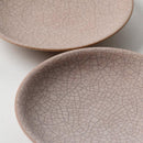 [DISH] HIBIKI PLATE ROUND (S) RED PAIR SET | KYOTO-KIYOMIZU WARE | FUUU