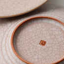 [DISH] HIBIKI PLATE ROUND (S) RED PAIR SET | KYOTO-KIYOMIZU WARE | FUUU