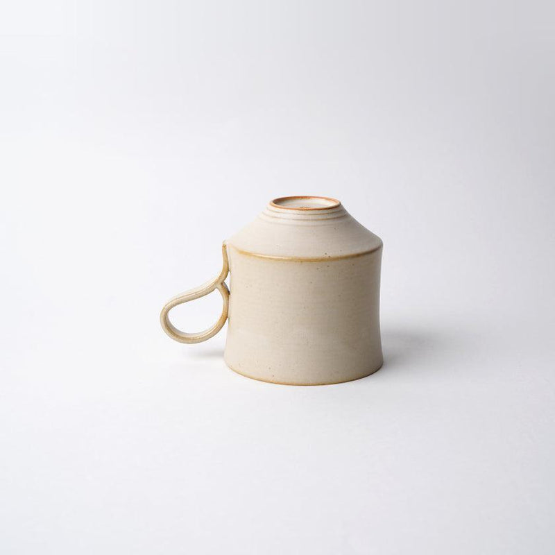 [머그 (컵)] 무광택 (정사각형) 쌍 세트 흑백 | kyoto-kiyomizu ware | 푸우