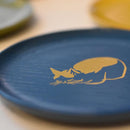 [SMALL DISH] UNSOUDO WOODBLOCK PRINT ANIMAL SERIES | LACQUERWARE | ISUKE