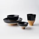 [DISH SET] KOROMO 4-PIECE SET (PLATE, BOWL, SAKE CUP, CUP) | LACQUERWARE | ISUKE
