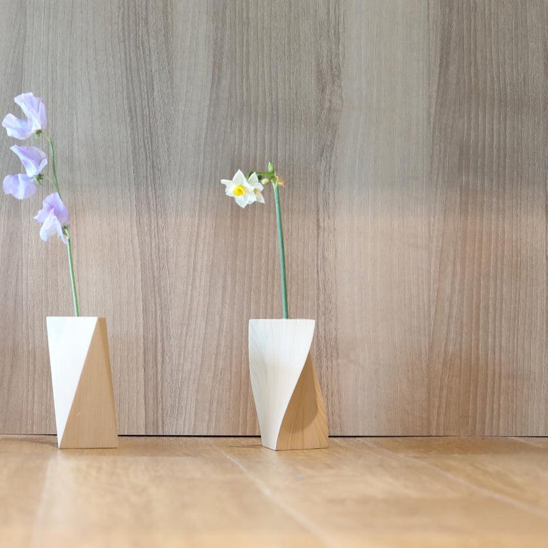 [แจกัน] แจกันดอกไม้ (สามเหลี่ยม A) | งานไม้ Kino-sachi