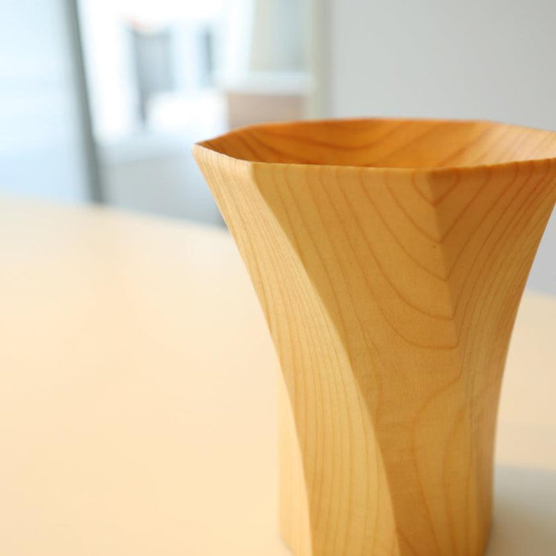 [CUP] PAIR OF OCTAGONAL TWISTED MASU (L) | WOODWORKING | KINO-SACHI