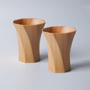 [CUP] PAIR OF OCTAGONAL TWISTED MASU (S) | WOODWORKING | KINO-SACHI