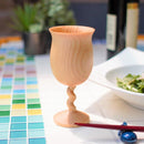 [GLASS] PAIR OF WINE GLASSES WOODEN TWIST GOBLET | WOODWORKING | KINO-SACHI