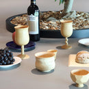 [GLASS] PAIR OF WINE GLASSES WOODEN TWIST GOBLET | WOODWORKING | KINO-SACHI