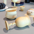 [GLASS] PAIR OF WINE GLASSES WOODEN TWIST GOBLET | WOODWORKING | KINO-SACHI