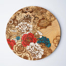 [LARGE PLATE (PLATTER)] KYO-YUZEN - AYA | PRINTING AND KYO-YUZEN ENGRAVING| SANSAI STUDIO