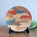 [LARGE PLATE (PLATTER)] KYO-KOMON - AYA | PRINTING AND KYO-YUZEN ENGRAVING| SANSAI STUDIO