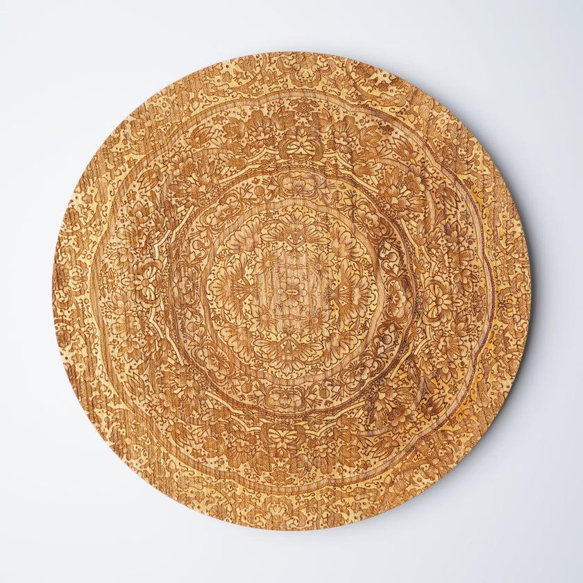 [LARGE PLATE (PLATTER)] KYO YUZEN FLOWER PATTERN | PRINTING AND KYO-YU ...