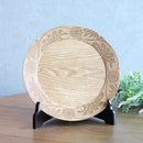 [LARGE PLATE (PLATTER)] RIMMED DISH - FLOWER | PRINTING AND KYO-YUZEN ENGRAVING| SANSAI STUDIO