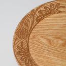 [LARGE PLATE (PLATTER)] RIMMED DISH - FLOWER | PRINTING AND KYO-YUZEN ENGRAVING| SANSAI STUDIO