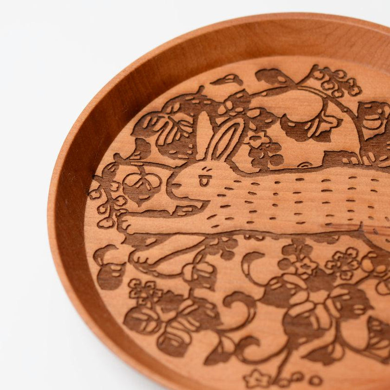 [小菜]阿拉伯式和兔子|印刷和Kyo-Yuzen雕刻| Sansai Studio