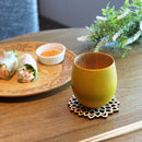 [CUP] HITTA KANOKO (YELLOW) | PRINTING AND KYO-YUZEN ENGRAVING| SANSAI STUDIO