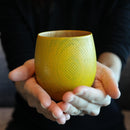 [CUP] HITTA KANOKO (YELLOW) | PRINTING AND KYO-YUZEN ENGRAVING| SANSAI STUDIO