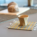 [墊子套] 4個杯墊（黃色）和2個位置墊（藍色）| tatami | Tatamiya Tatsuzo