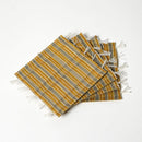 [墊子套] 4個杯墊（黃色）和2個位置墊（藍色）| tatami | Tatamiya Tatsuzo