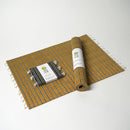 [MAT SET] 4 COASTERS (BLUE) & 2 PLACE MATS (YELLOW) | TATAMI | TATAMIYA TATSUZO