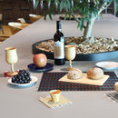 [墊子套] 4個杯墊（紅色）和2個位置墊（黑色）| tatami | Tatamiya Tatsuzo