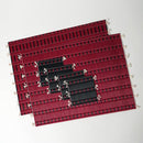 [墊子套] 4個杯墊（黑色）和2個位置墊（紅色）| tatami | Tatamiya Tatsuzo