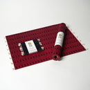 [墊子套] 4個杯墊（黑色）和2個位置墊（紅色）| tatami | Tatamiya Tatsuzo