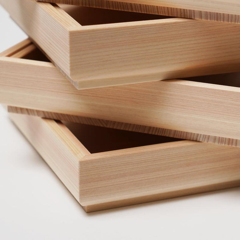 [보석 박스] Hinoki-Box Square White Wood | Kyo Butsudan | Iwata Houraiya