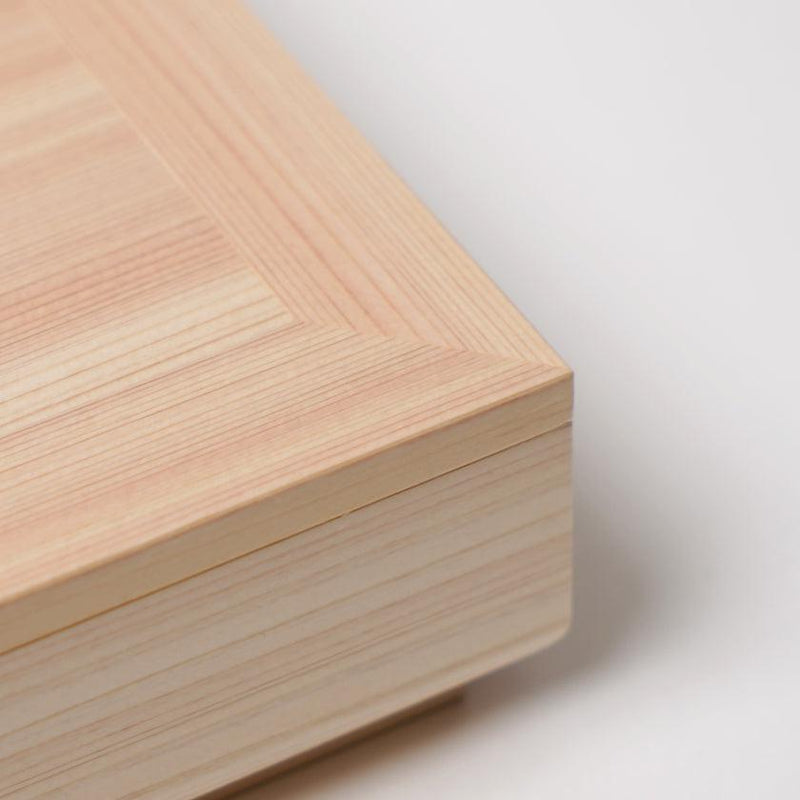 [珠寶盒] Hinoki-Box矩形白色木材| kyo butsudan | iwata houraiya