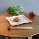 [จาน] Square Chrysanthemum | Nishijin Textiles | Emura Shouten