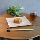 [จาน] ดอกไม้สีทองสี่เหลี่ยมจัตุรัส | Nishijin Textiles | Emura Shouten